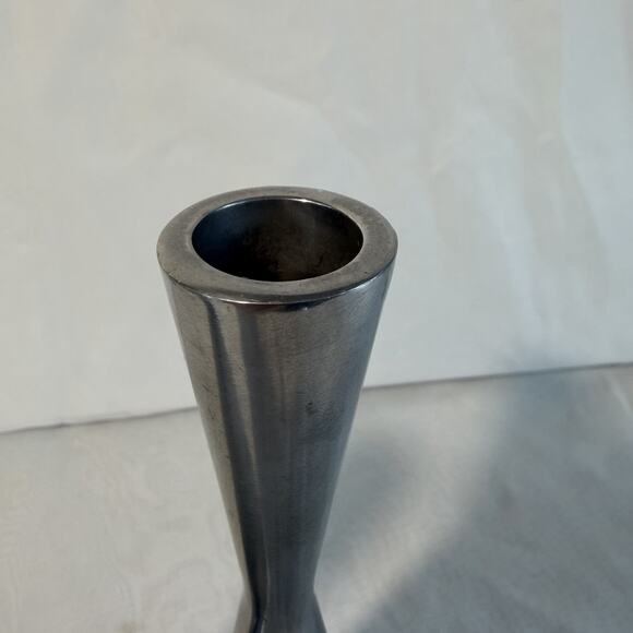 Erika Pekkari IKEA Scandinavian Candle Holders Set 2 Metal Heavy Vintage - Picture 6 of 7